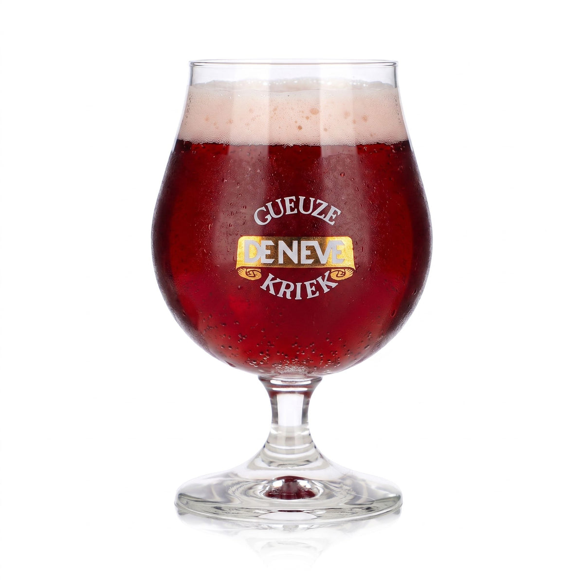 Verre à bière Deneve 0,5 l, forme tulipe, Gueuze, Kriek, Durobor, verre à bière, verre à pied