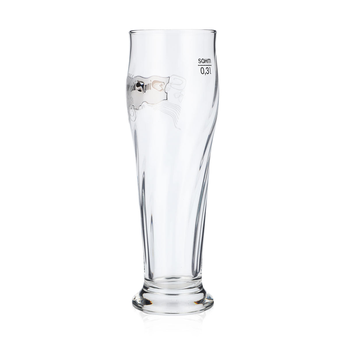 Verre à bière Dingslebener Verre à bière blanche Verres à bière 0,3 l Tulipe Relief longitudinal – Vue 3