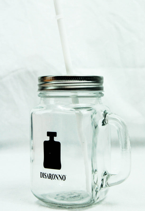 Disaronno Amaretto Mason Jar Verre / Verres Verre à liqueur avec couvercle – Vue 2