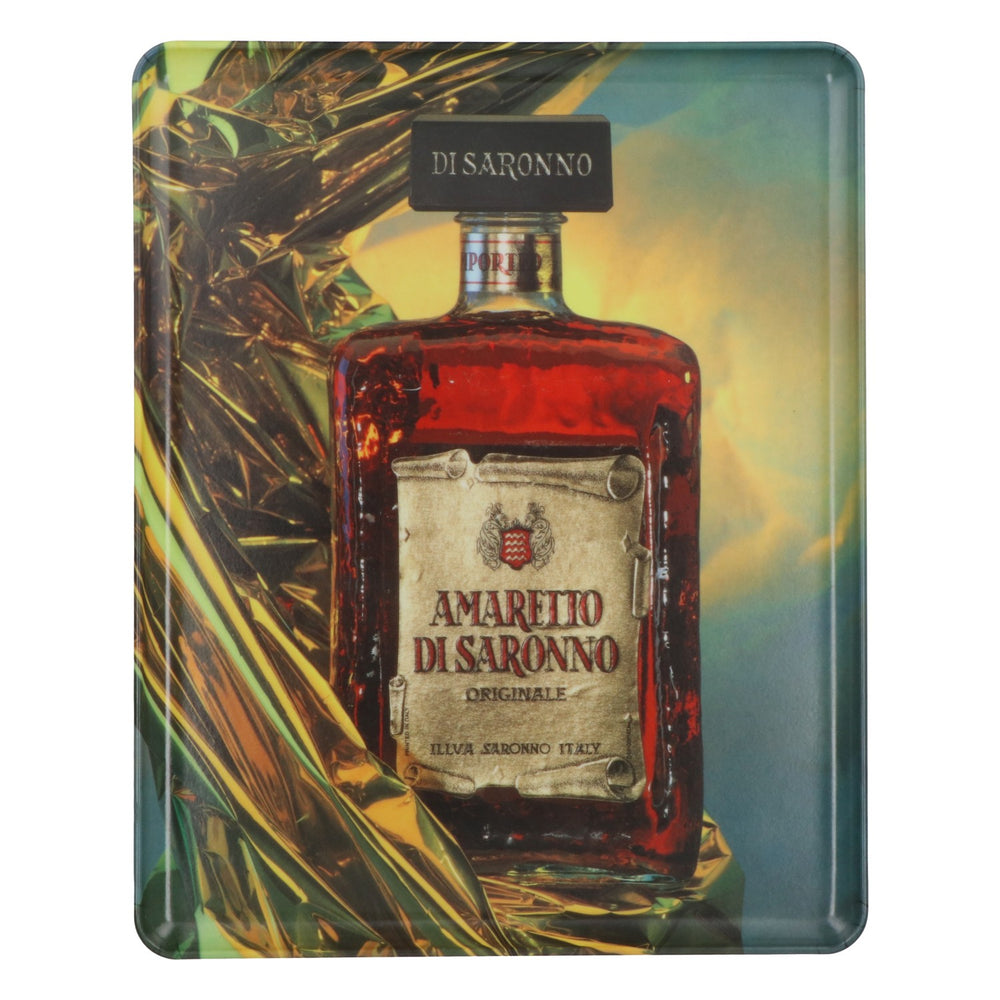 Plateau à liqueur Disaronno, plateau de service, motif bouteilles d'amaretto, en plastique