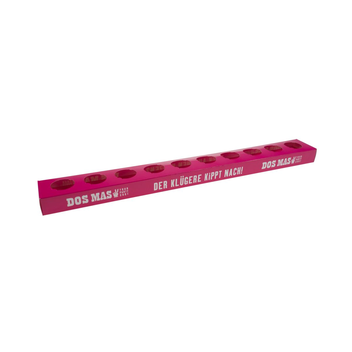 Dos Mas Tequila Shotglashalter Pink Pour 10 verres Shotmeter Short Holder – Vue 2