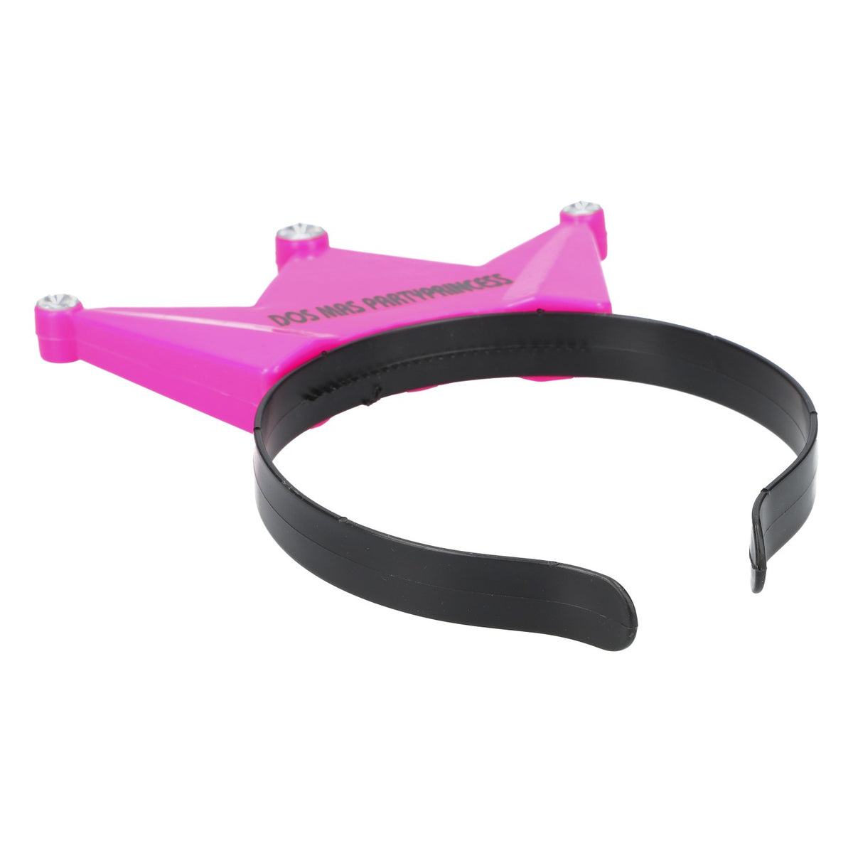 Dos Mas Tequilla Coiffe Couronne de fête Rose Strass « Partyprincess » – Vue 3