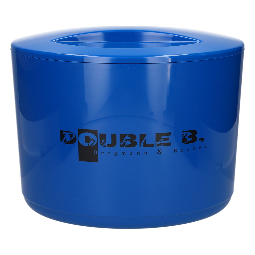 Double B. Refroidisseur de bouteilles 10 l, logo noir Techno Consult, neuf, bleu
