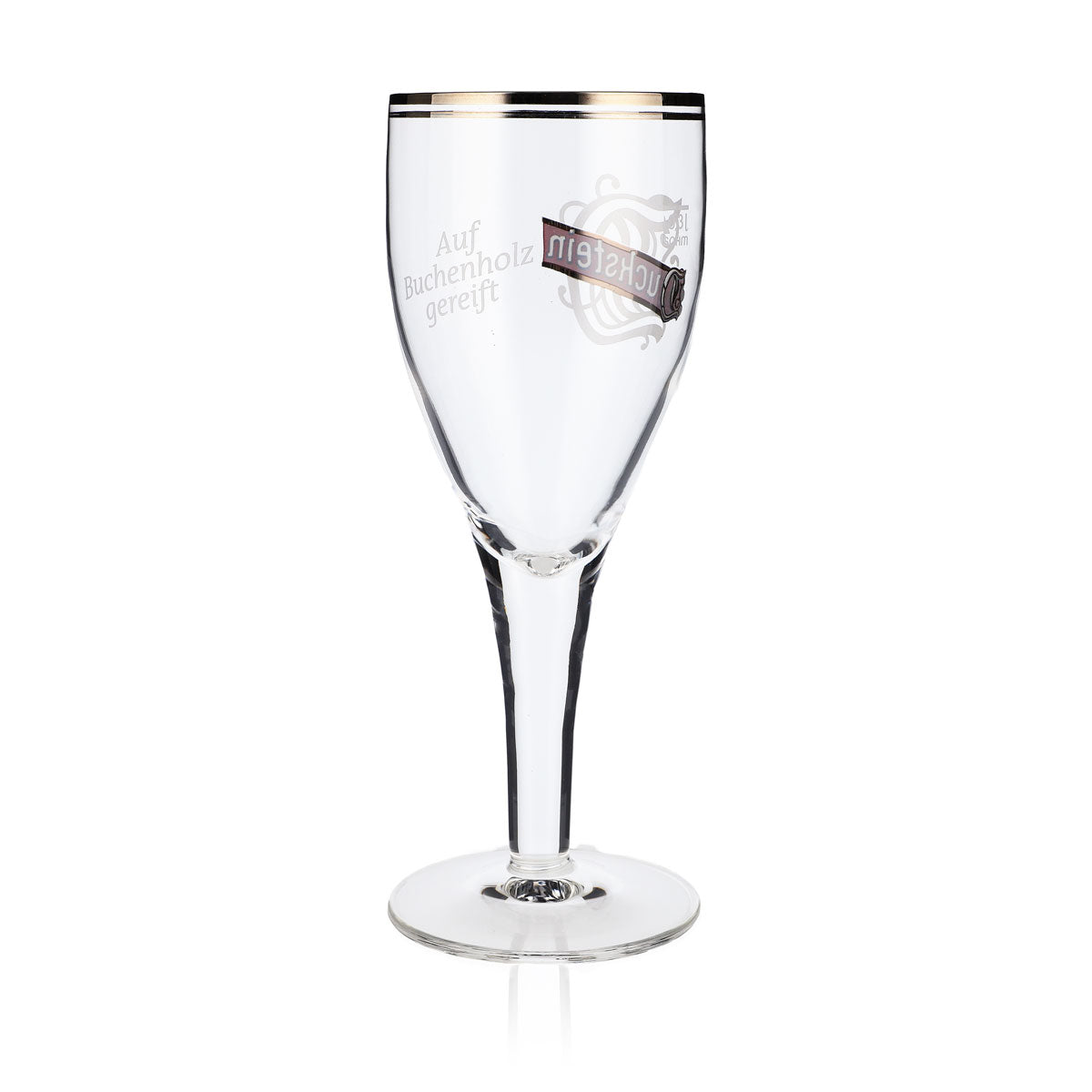 Verre à bière Duckstein 0,3 l, forme coupe, double bord platine, grand logo Sahm Harzer – Vue 4