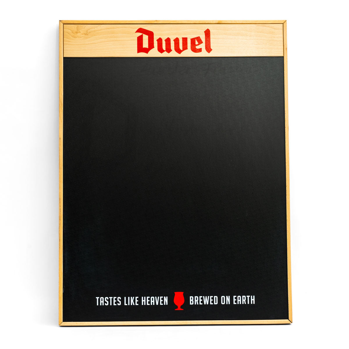 Tableau noir en bois pour bière Duvel, cadre en bois, tableau de menu, décoration murale