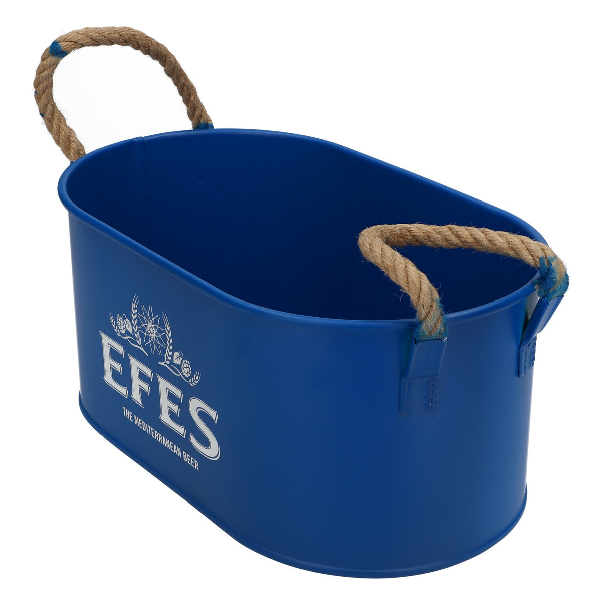 Efes refroidisseur de bière refroidisseur de bouteilles bac à glaçons Icebuket bleu métal avec poignée – Vue 3