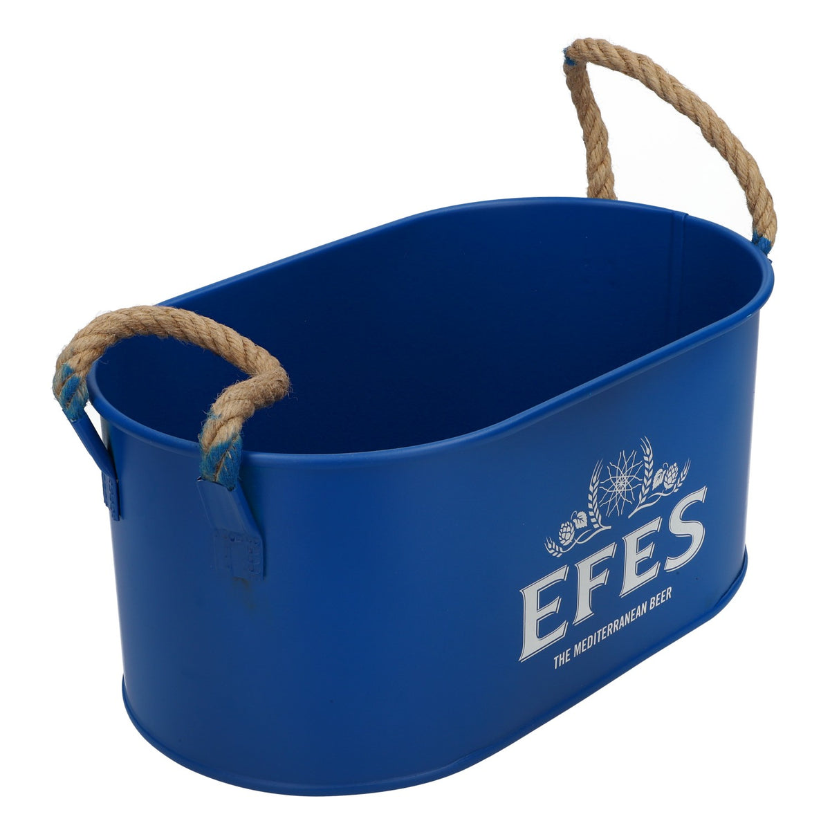 Efes refroidisseur de bière refroidisseur de bouteilles bac à glaçons Icebuket bleu métal avec poignée – Vue 4