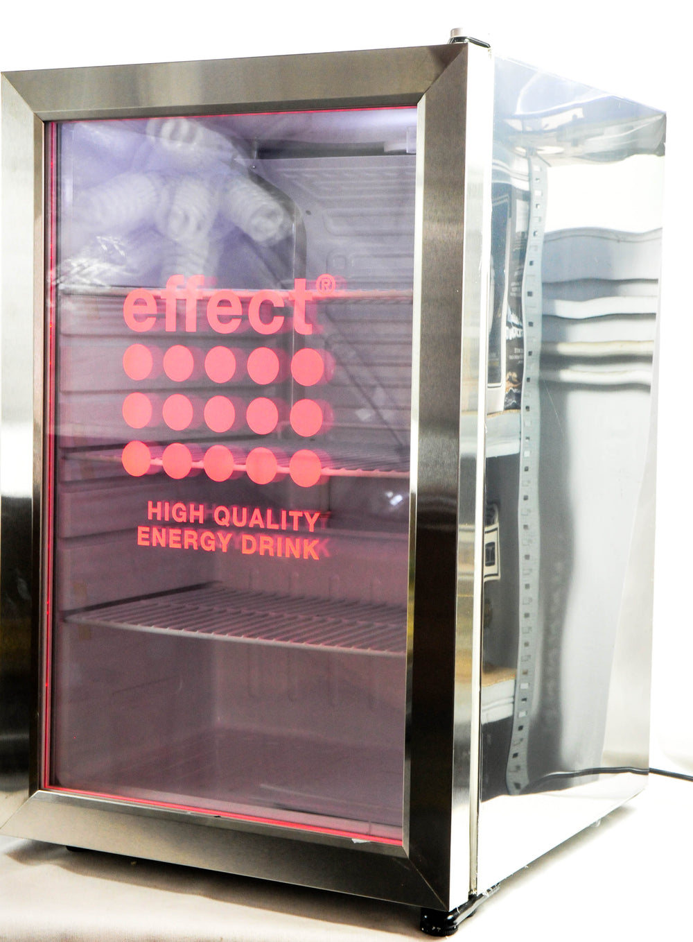 Effect Réfrigérateur Cooler Eco LED Illuminated Refroidisseur de boissons Silvercool Fridge