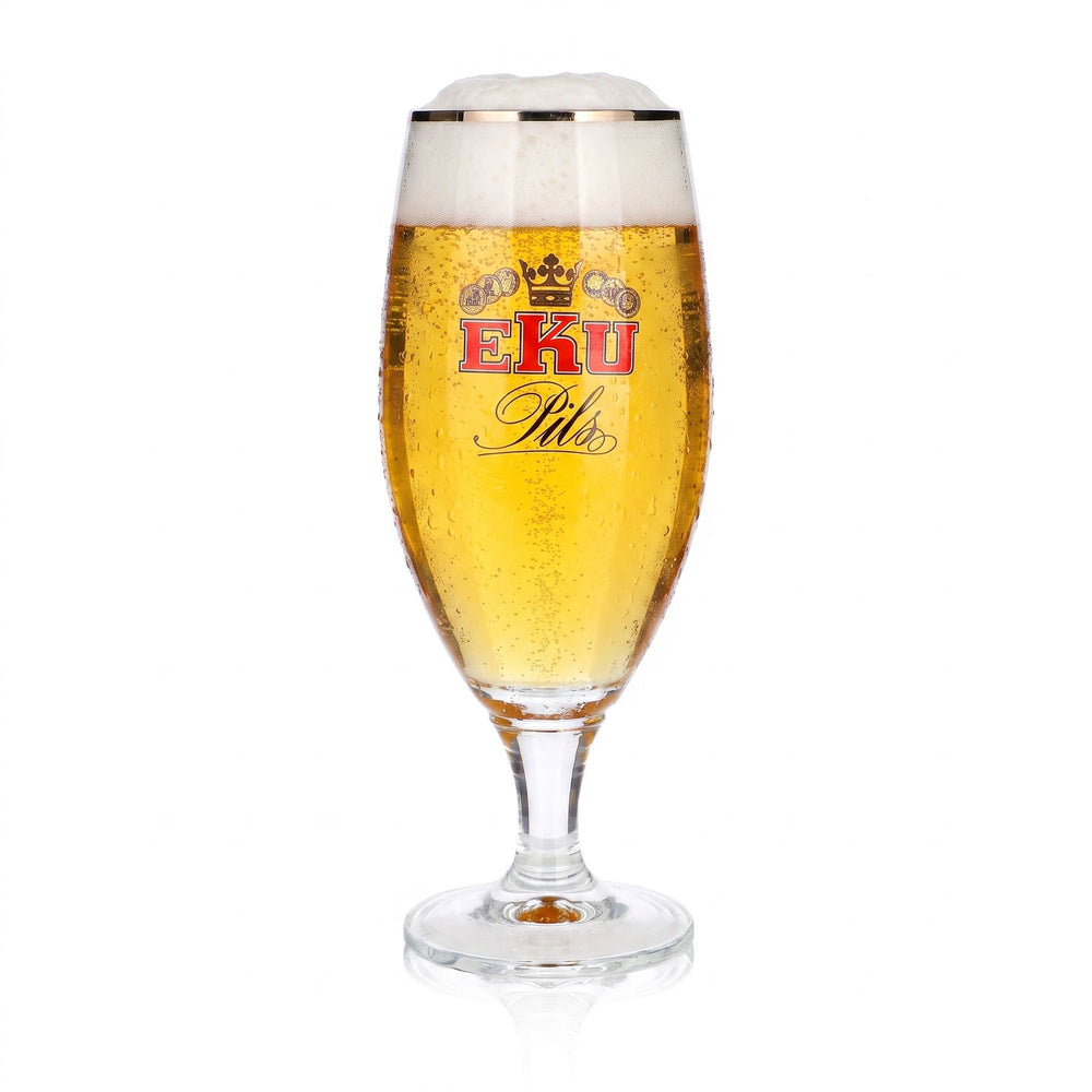 Verre à bière Eku 0,5 l, forme coupe, Pils, bord platine, Ritzenhoff