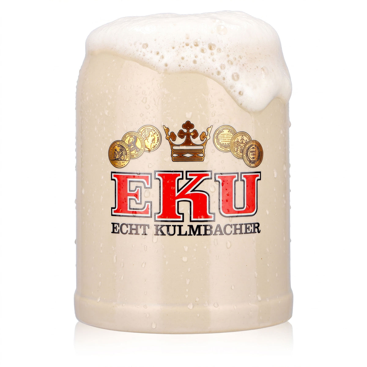 Verre à bière Eku, chope en terre cuite de 0,5 l, véritable terre cuite de Kulmbach