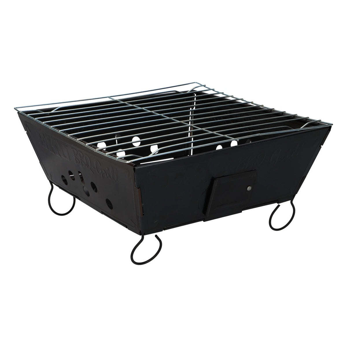 Barbecue Eku Bier Grill Compact, pliable, mobile, noir, en métal, pour le camping
