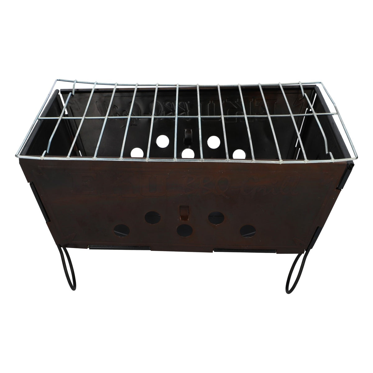 Barbecue Eku Bier Grill Compact, pliable, mobile, noir, en métal, pour le camping – Vue 3