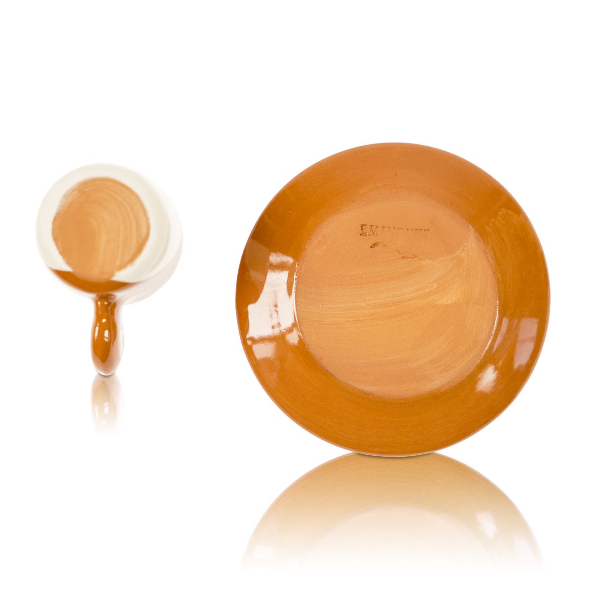 Ensemble tasse et soucoupe Eminente 75 ml Cup and Saucer Terracotta C6 Espresso Cafe – Vue 4