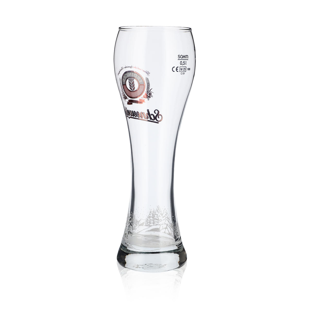 6 verres à bière Erdinger Weissbräu 0,5 l Verres à bière Verre à bière blanche « Schneeweiße » – Vue 6