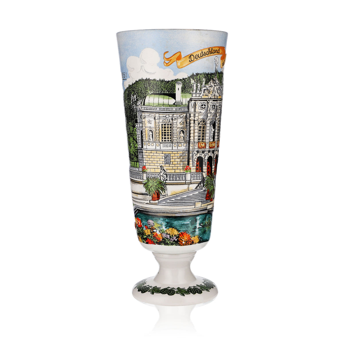 Verre à bière Erdinger Weissbräu 0,5 l, chope en céramique, édition château de Linderhof – Vue 2