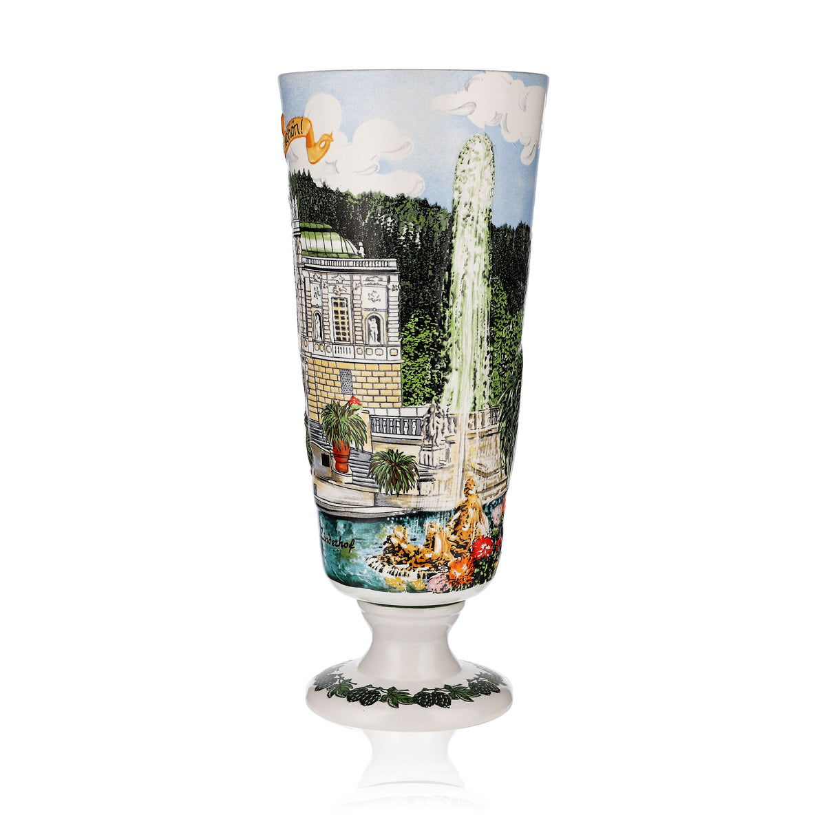 Verre à bière Erdinger Weissbräu 0,5 l, chope en céramique, édition château de Linderhof – Vue 4
