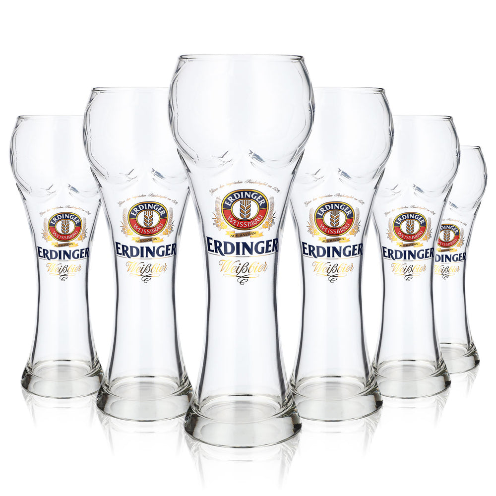 Verre à bière Erdinger Weissbräu Verres à bière 0,5 l Verre à bière blanche Contour football