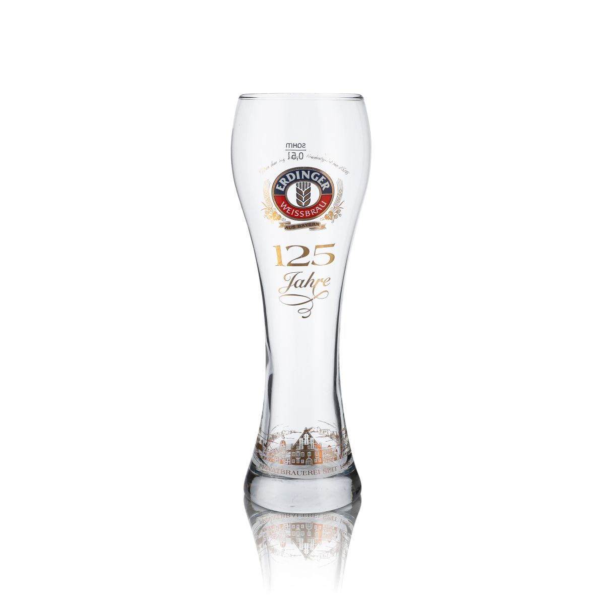 Verre Erdinger Weissbräu 0,5 l Verres à bière 125 ans Édition spéciale Collectionneur