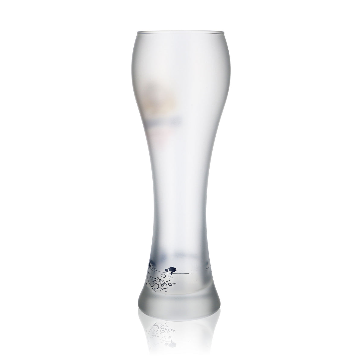 Verre à bière Erdinger Weizenglas 0,5 l mat « Floßfahrt-Gaudi » Verres à bière satinés blancs – Vue 3