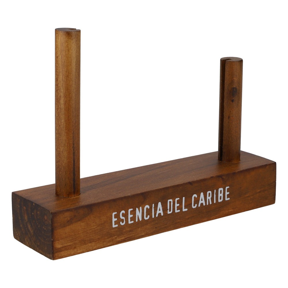 Esencia del Caribe : présentoir de table en bois pour rhum, porte-cartes de bar n° 1, Caraïbes