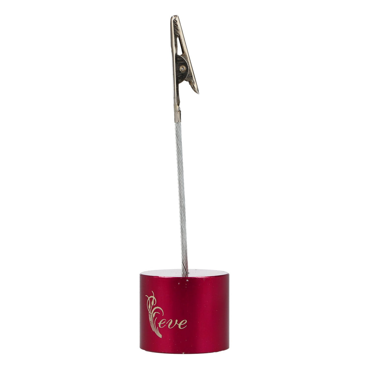 Porte-cartes Eve Prosecco, présentoir de table, rose, métal, neuf