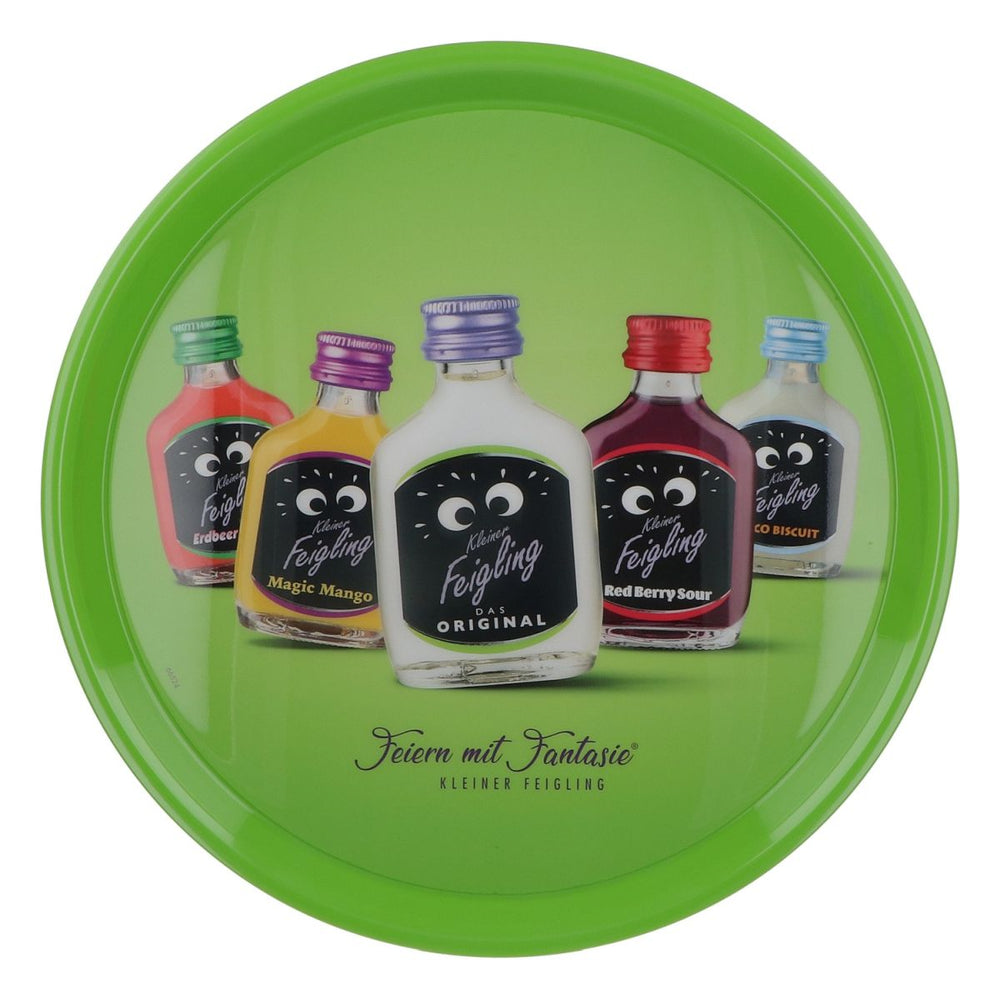 Plateau à liqueur Feigling Plateau rond Plateau de serveur Support antidérapant