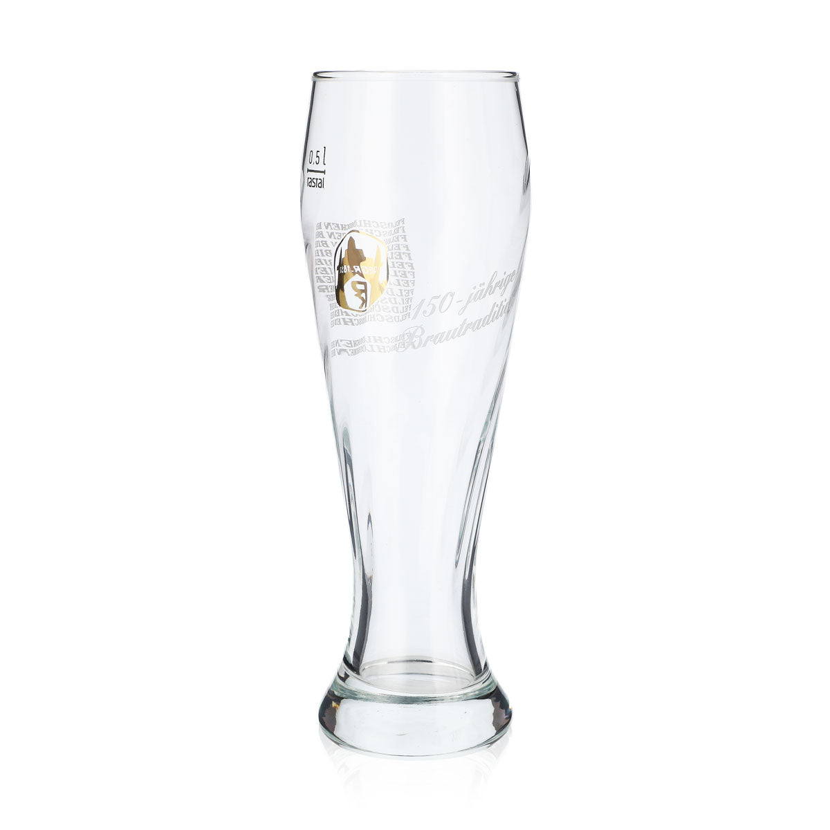 Verre à bière Feldschlößchen Verre à bière blanche 0,5 l 150 ans de tradition brassicole Rastal – Vue 3