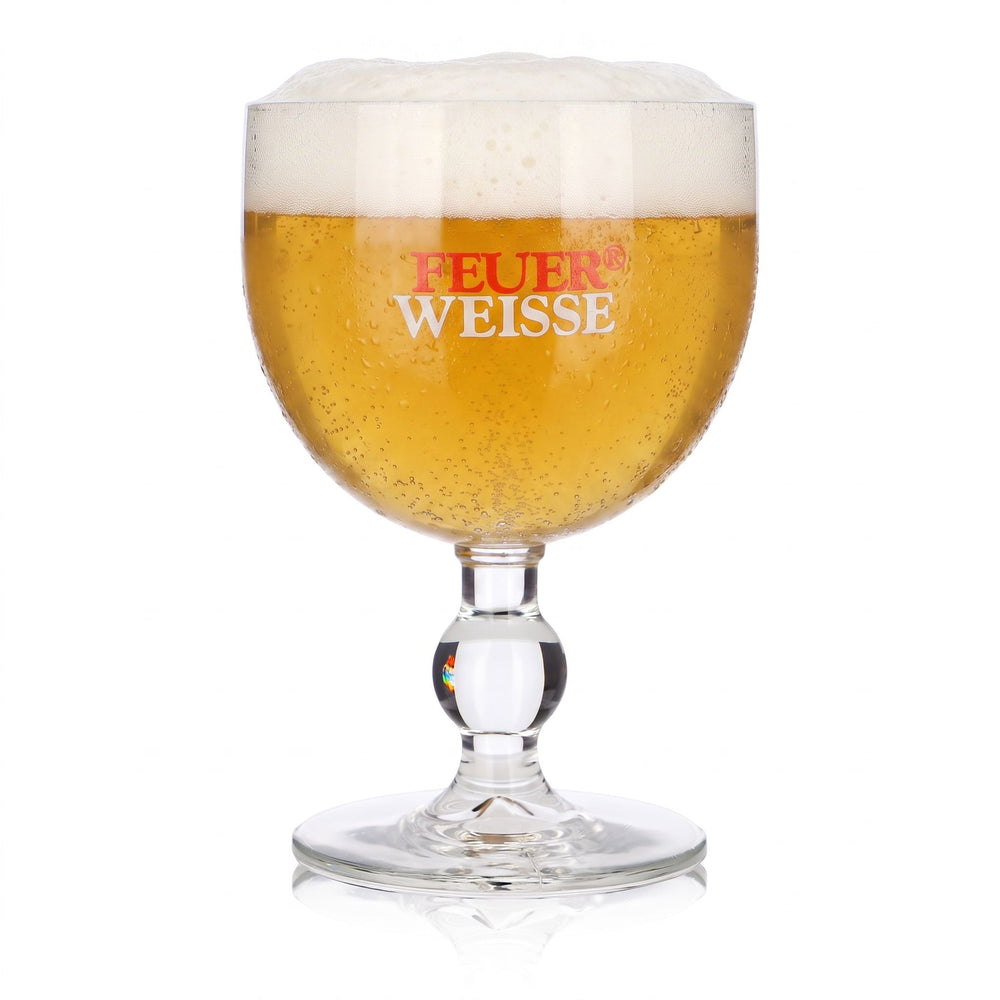 Verre à bière blanche « Feuer » de 0,6 l, en forme de calice