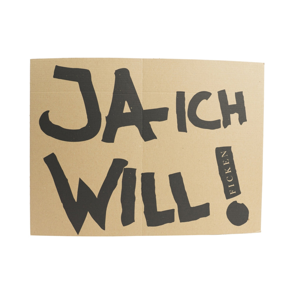 Baise Liqueur Carton Ja ich will Baise Festival Tableau mural Fête Camping