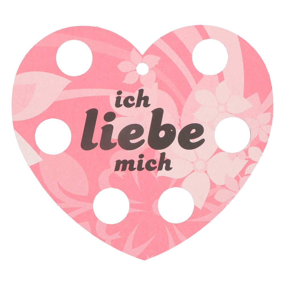 Baise Shothalter en forme de cœur rose je m'aime panneau en papier plateau carton