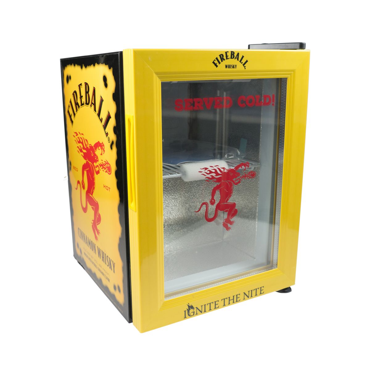 Fireball Réfrigérateur Mini-congélateur Refroidisseur de bouteilles de whisky Fridge Cinnamon