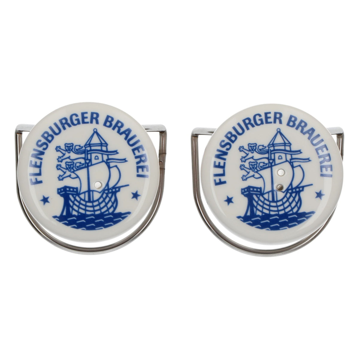 Salière et poivrière « Flensburger Pilsener FLENS » avec « bouchon à clip Plopper » – Vue 3