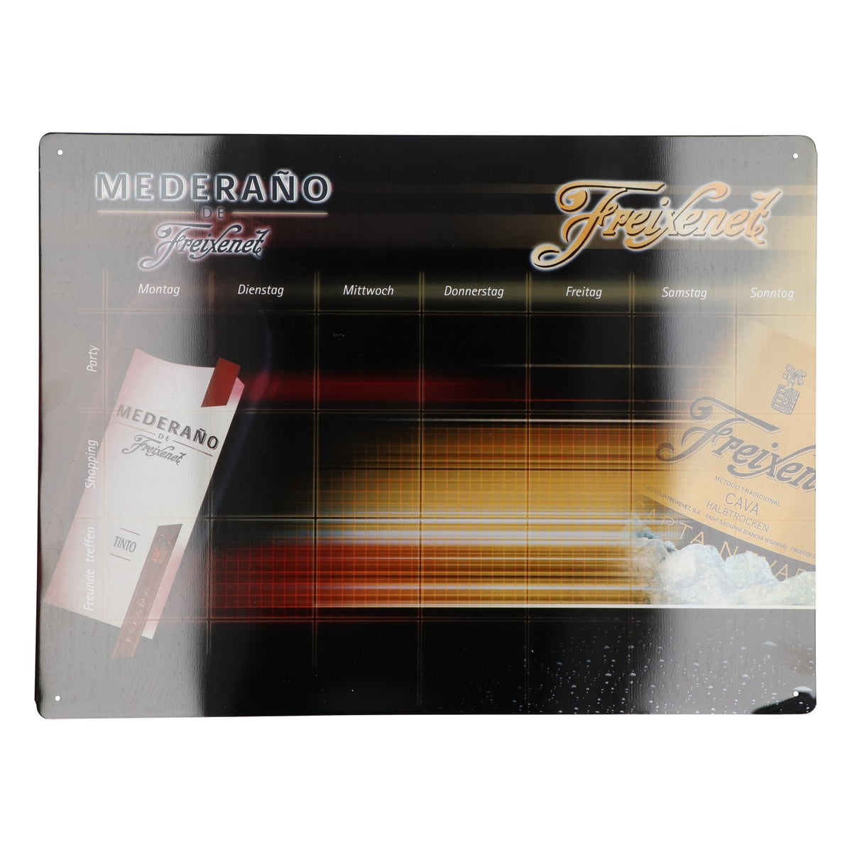 Freixenet Sekt Plaque en métal 40x30 cm Calendrier Décoration murale Plaque murale Merchandise