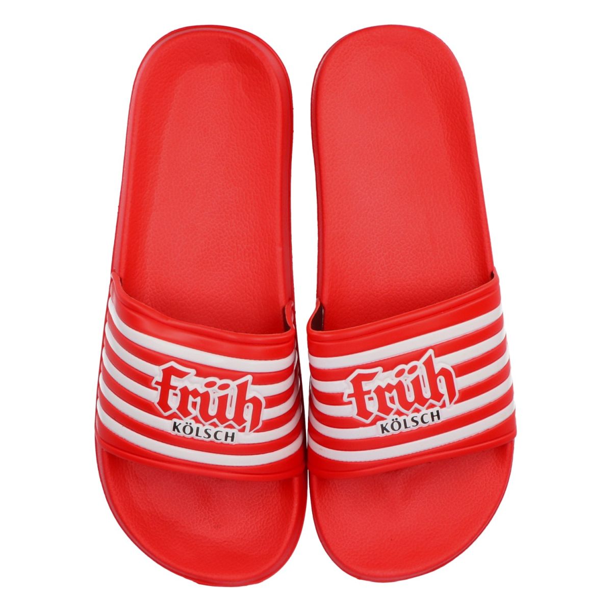 Früh Kölsch Tongs taille 44/45 rouges unisexes pantoufles slippers chaussons
