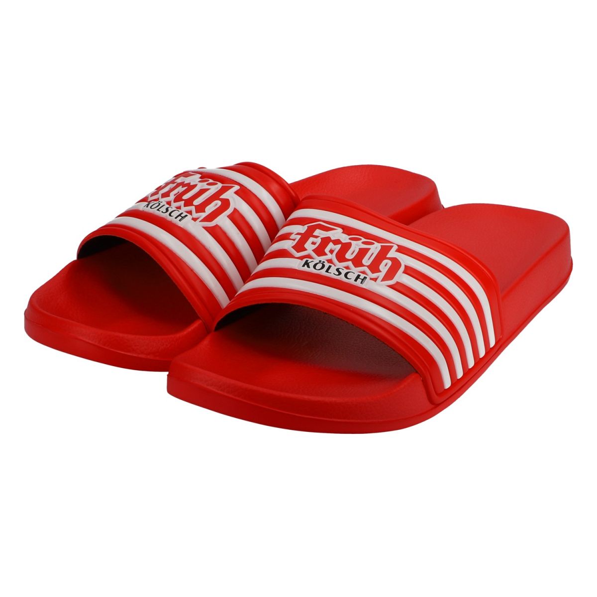 Früh Kölsch Tongs taille 44/45 rouges unisexes pantoufles slippers chaussons – Vue 2