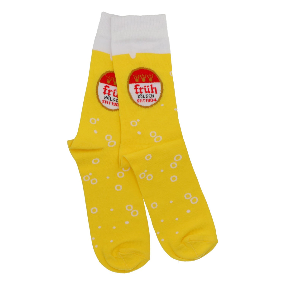 Chaussettes Früh Kölsch Beer Chaussettes de loisirs Taille 39-42 Jaune – Vue 2