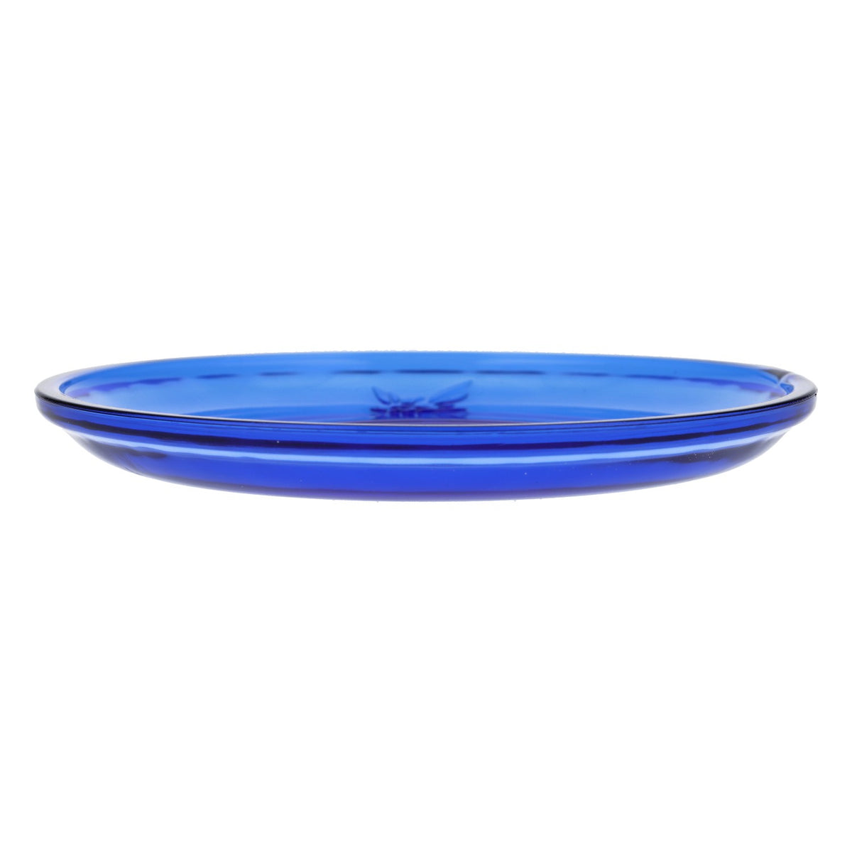 Soucoupe en verre pour cigarettes Gauloises Assiette pour tasse à café bleue – Vue 2