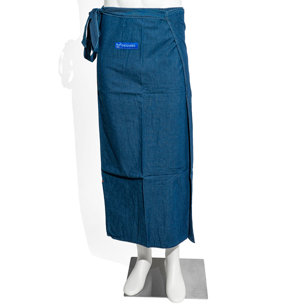 Tablier Gauloises Cigarettes Tablier de serveur Bistro Service Denim Bleu Taille L