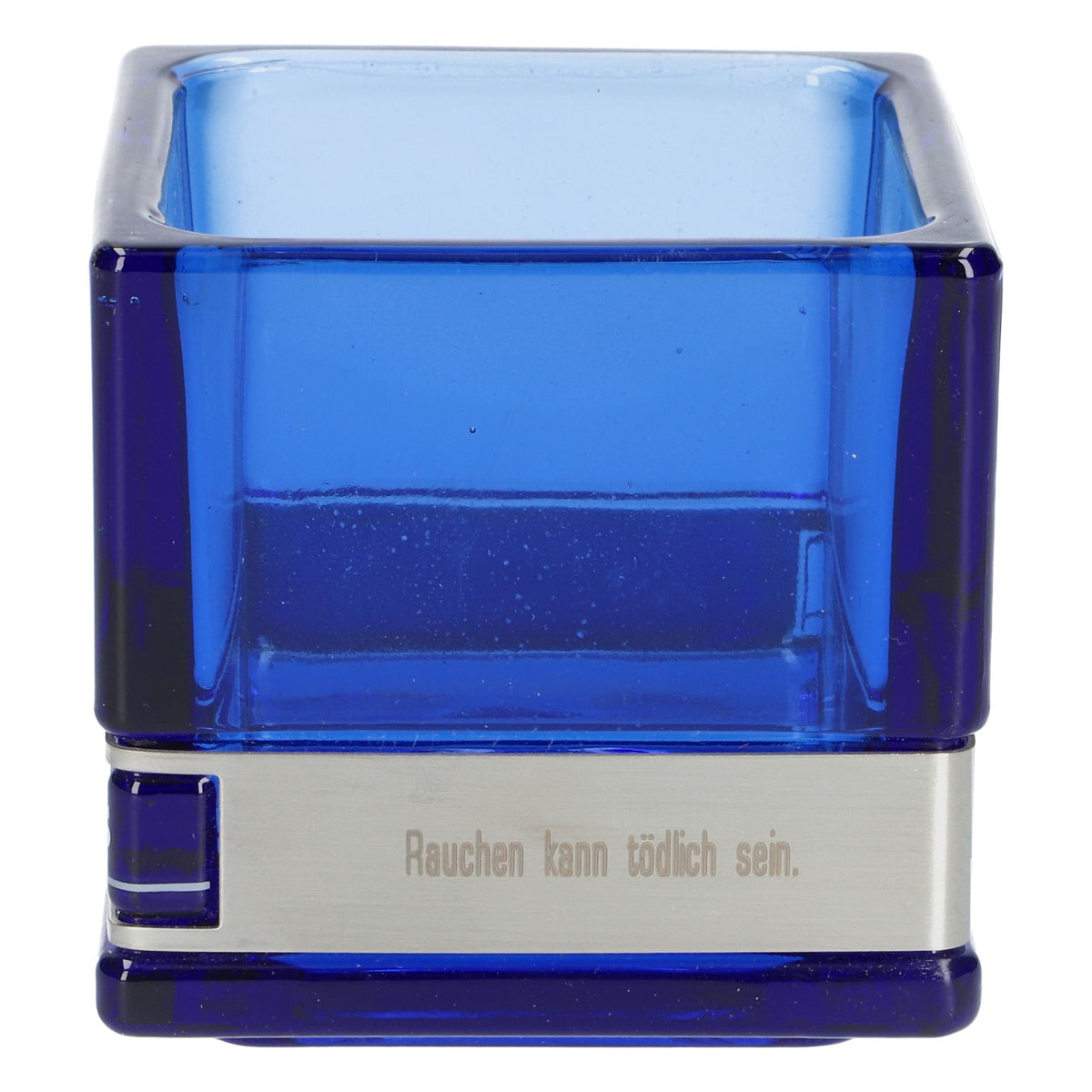 Gauloises Cigarettes Photophore Bleu Verre Support pour bougie à chauffe-plat Décoration Éclairage – Vue 2