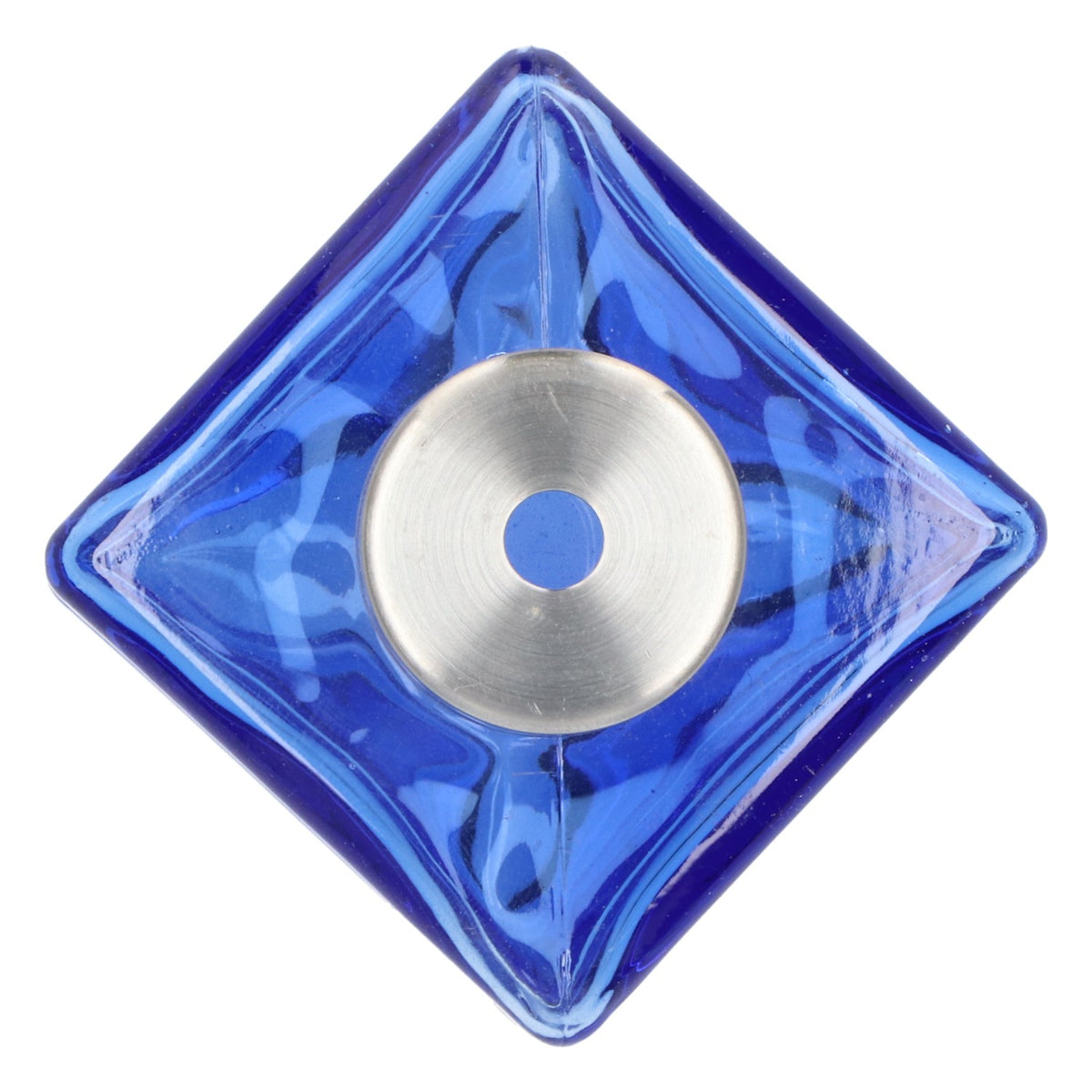 Gauloises cigarettes Saupoudreuse en verre véritable bleu avec insert en acier inoxydable – Vue 4