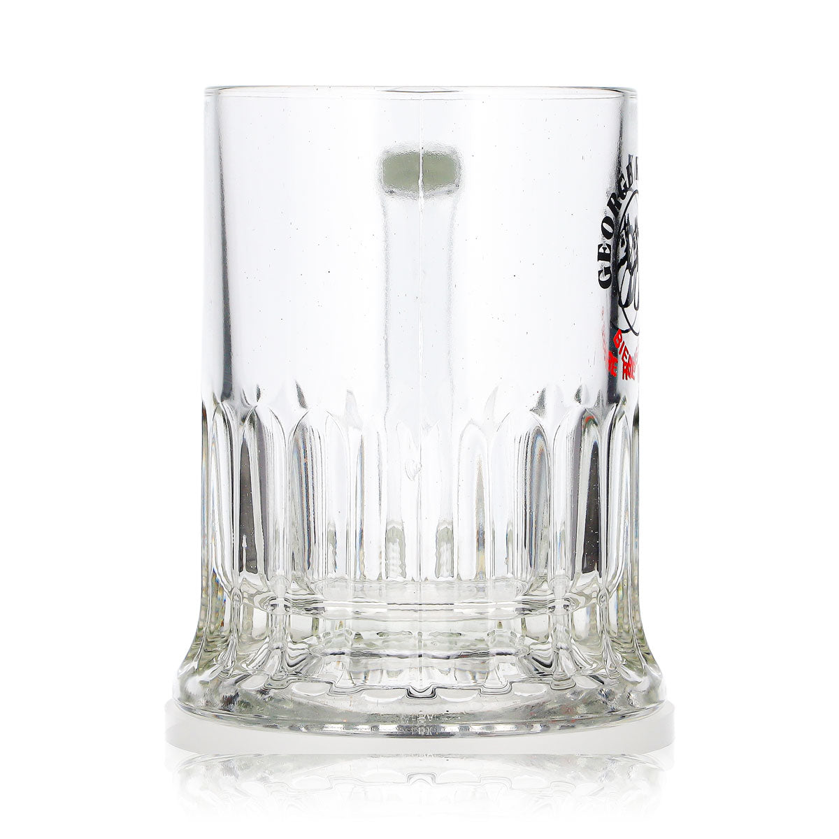 Verre à bière George Killian's, chope de 0,36 l, bières « Rousse », logo « Chevaux » en relief – Vue 4