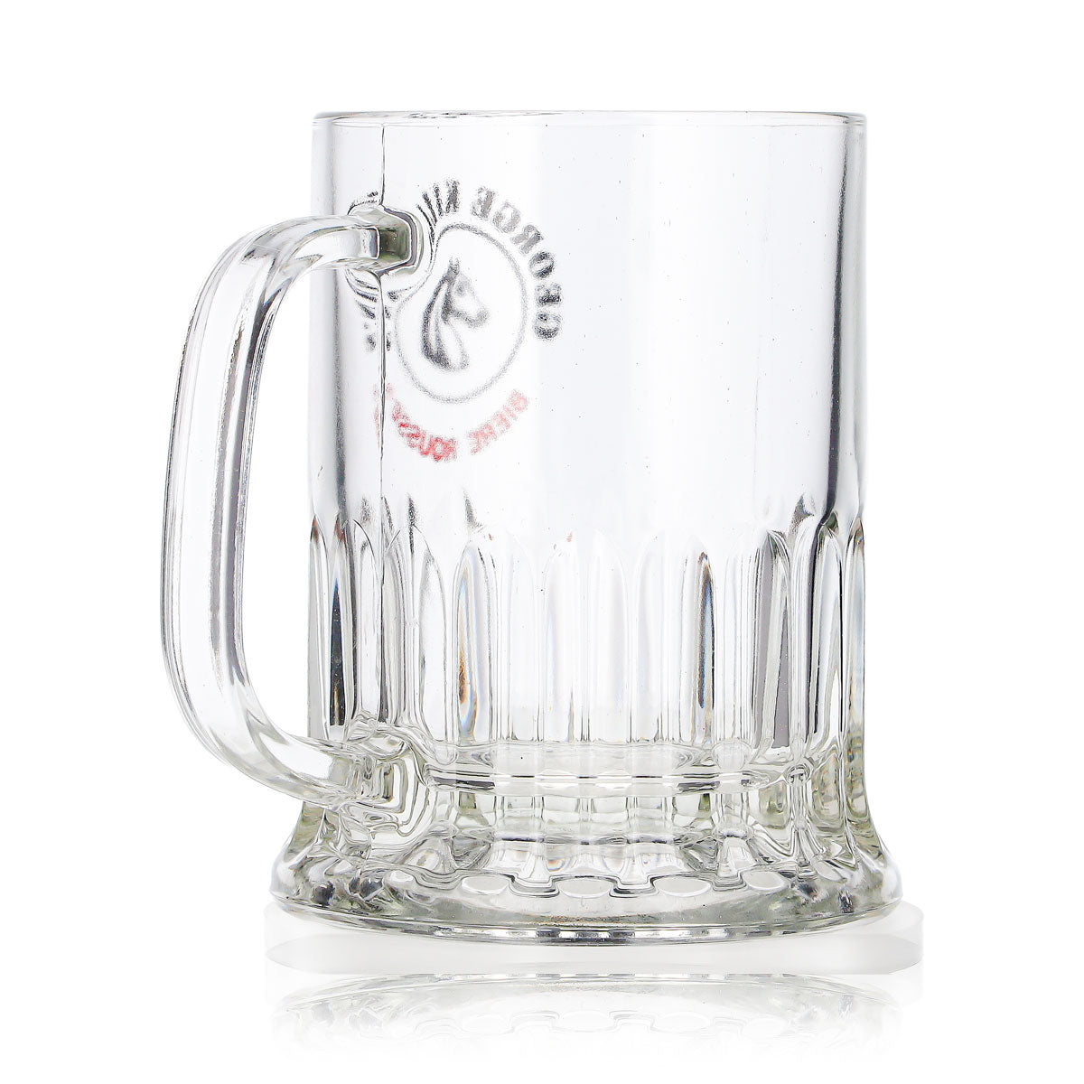 Verre à bière George Killian's, chope de 0,36 l, bières « Rousse », logo « Chevaux » en relief – Vue 6
