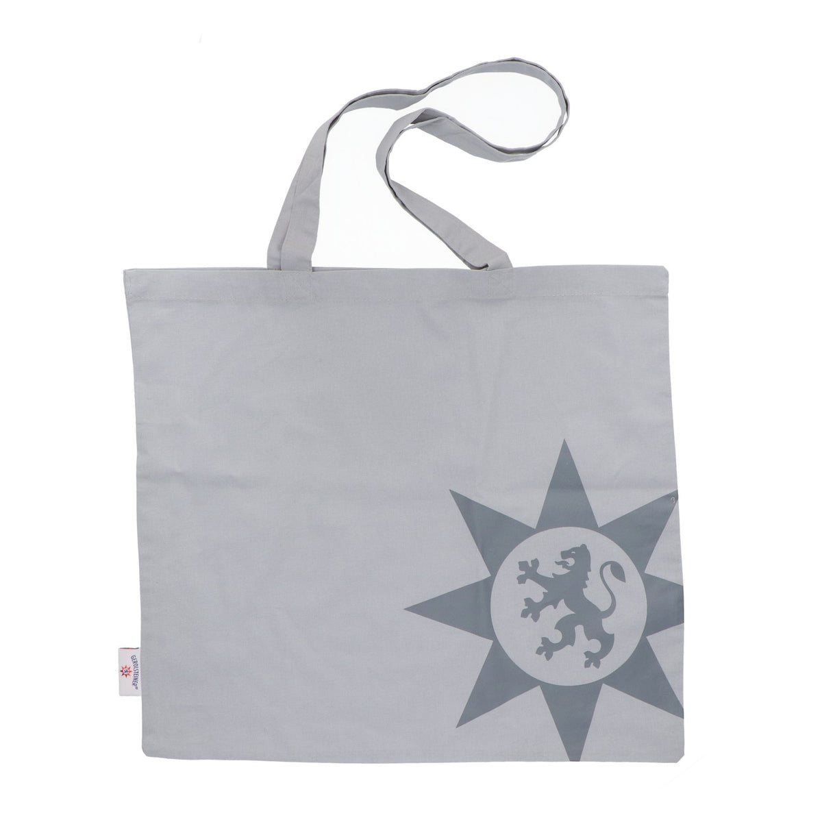 Sac à provisions en toile de jute Gerolsteiner, couleur gris clair
