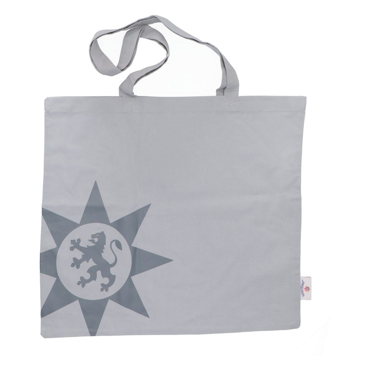Sac à provisions en toile de jute Gerolsteiner, couleur gris clair – Vue 2