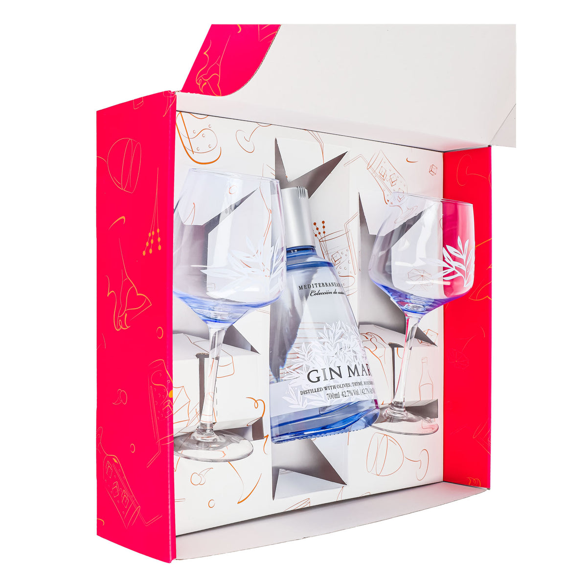 Coffret cadeau Gin Mare 0,7 l 42,7 % + verre ballon Copa I Pink – Vue 5