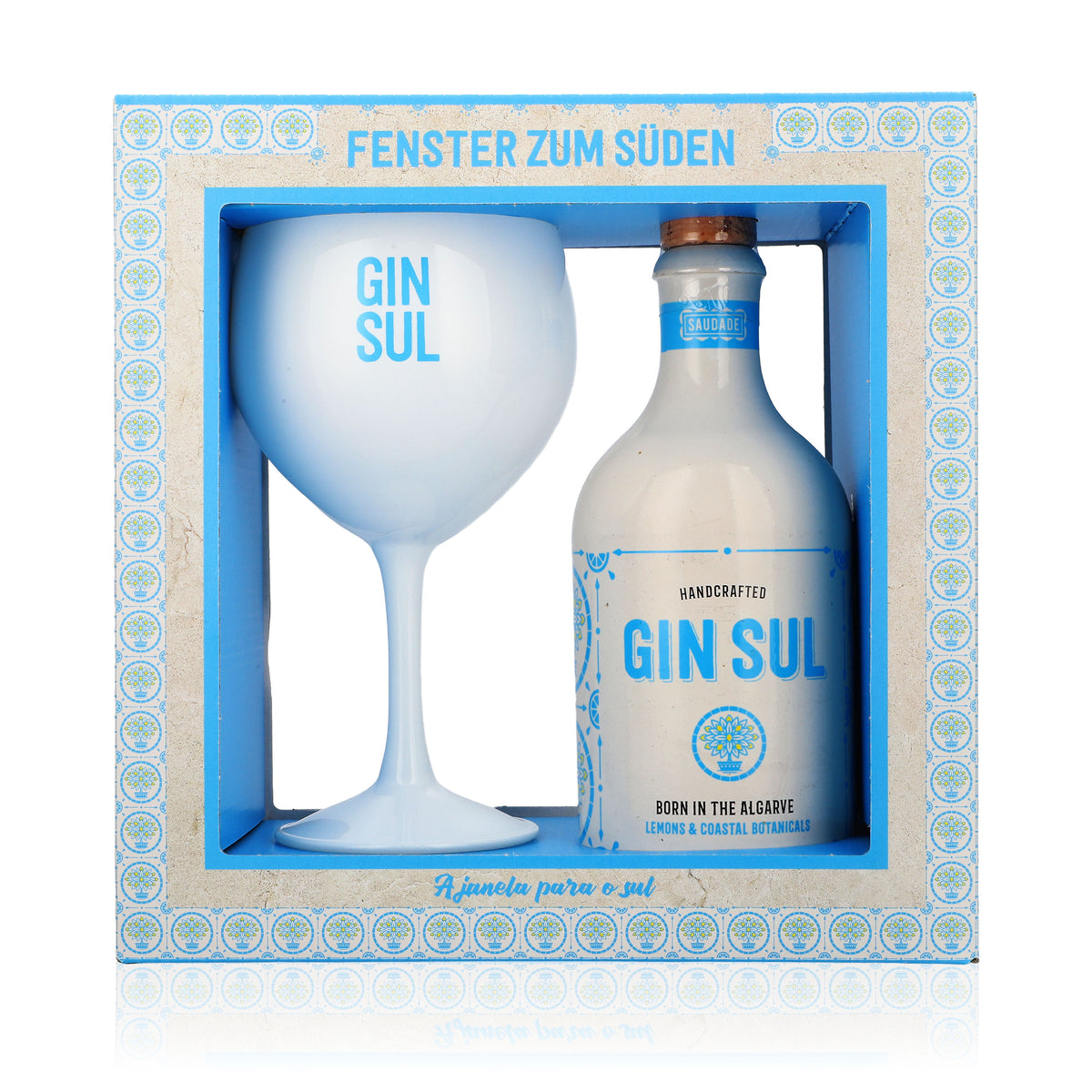 Coffret cadeau Gin Sul « Fenêtre sur le sud » 0,5 l 43 % vol. + 1 verre Copa 0,6 l – Vue 2