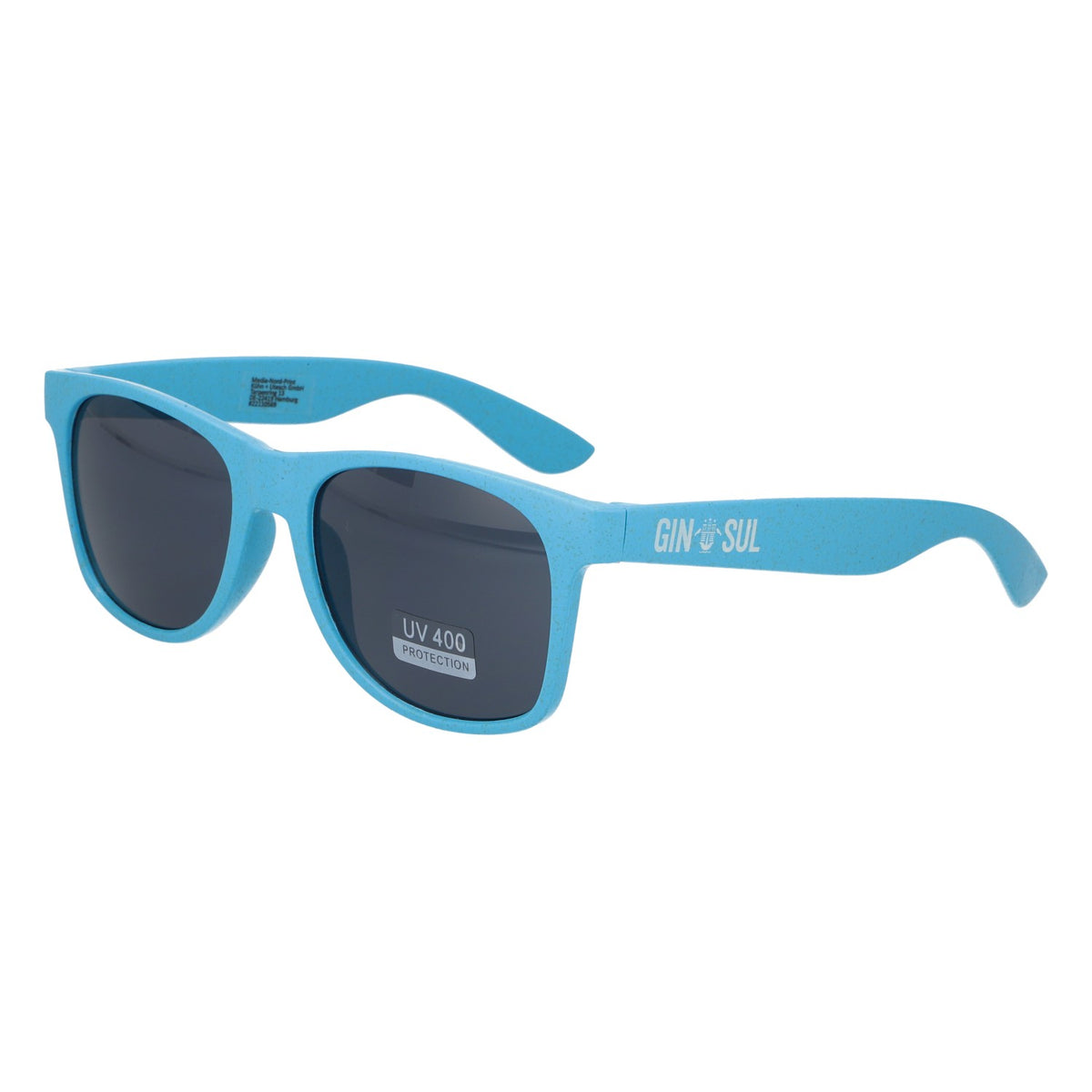 Lunettes de soleil Gin Sul Gin, neuves, en plastique, bleues