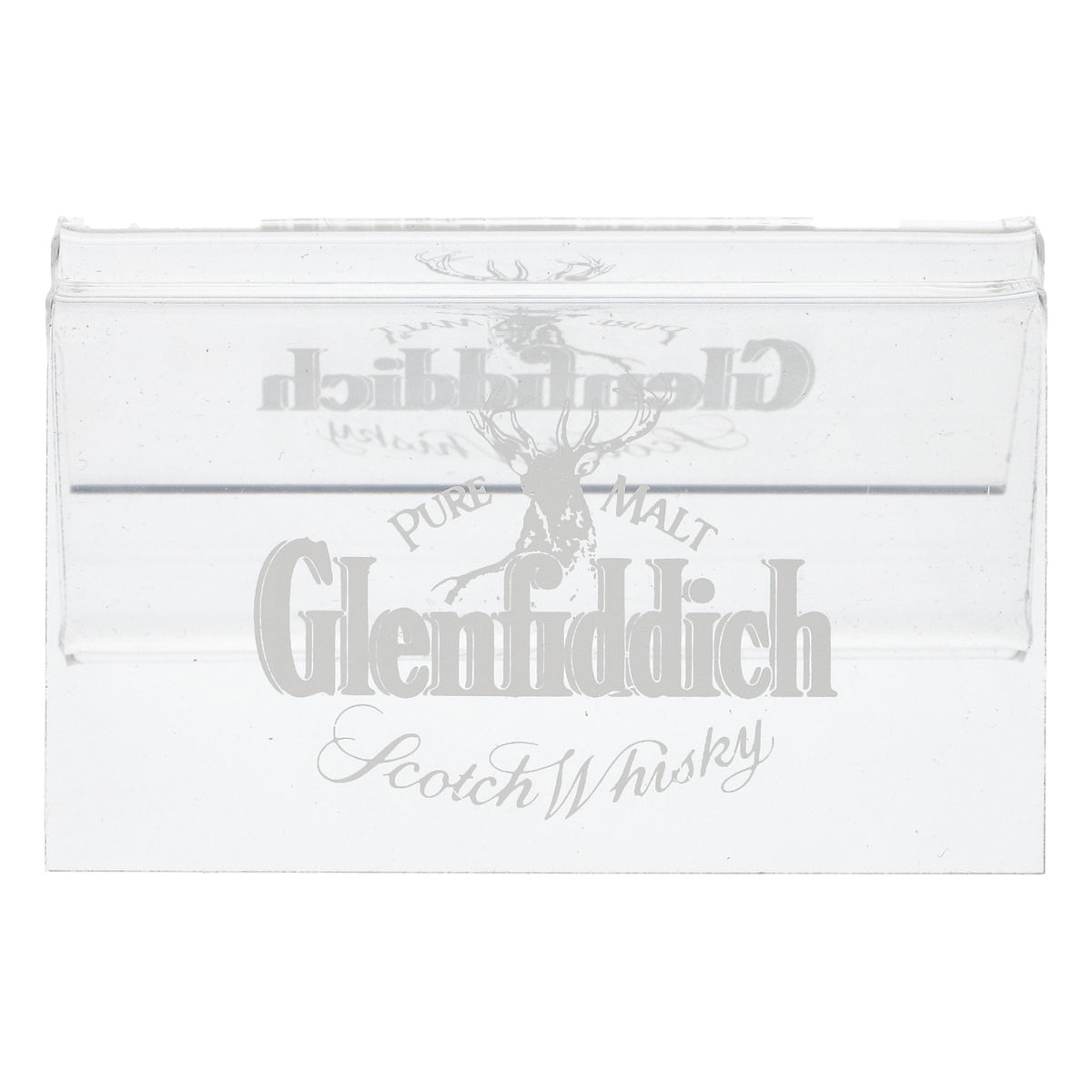 Glenfiddich Whisky Présentoir de table en acrylique Porte-cartes transparent – Vue 3