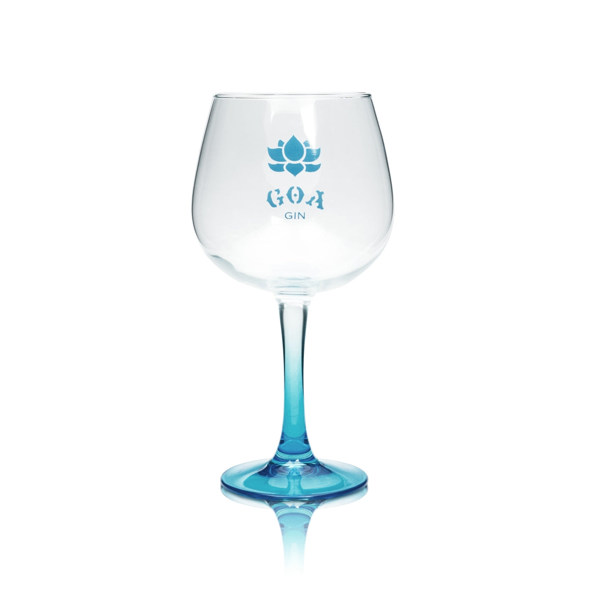 GOA Verre à gin Ballon Bleu Copa Verres à cocktail Tonic Longdrink Verre à pied bombé