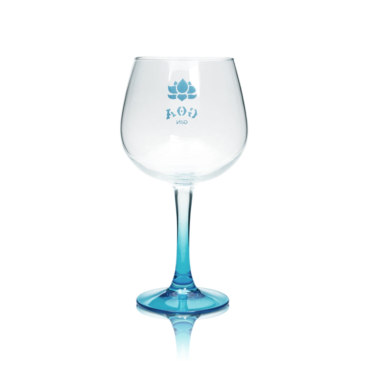 GOA Verre à gin Ballon Bleu Copa Verres à cocktail Tonic Longdrink Verre à pied bombé – Vue 2